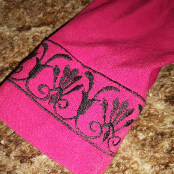 Amoretti Red Blaxer with black emroidery detail, double breasted buttons - Picture 6 of 8